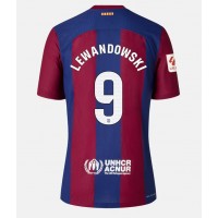 Camiseta Barcelona Robert Lewandowski #9 Primera Equipación Replica 2023-24 mangas cortas